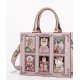 Sweet Rose Rococo Cat Portrait Small and Large Tote Bag(Limited Stock/5 Colours/Full Payment Without Shipping)